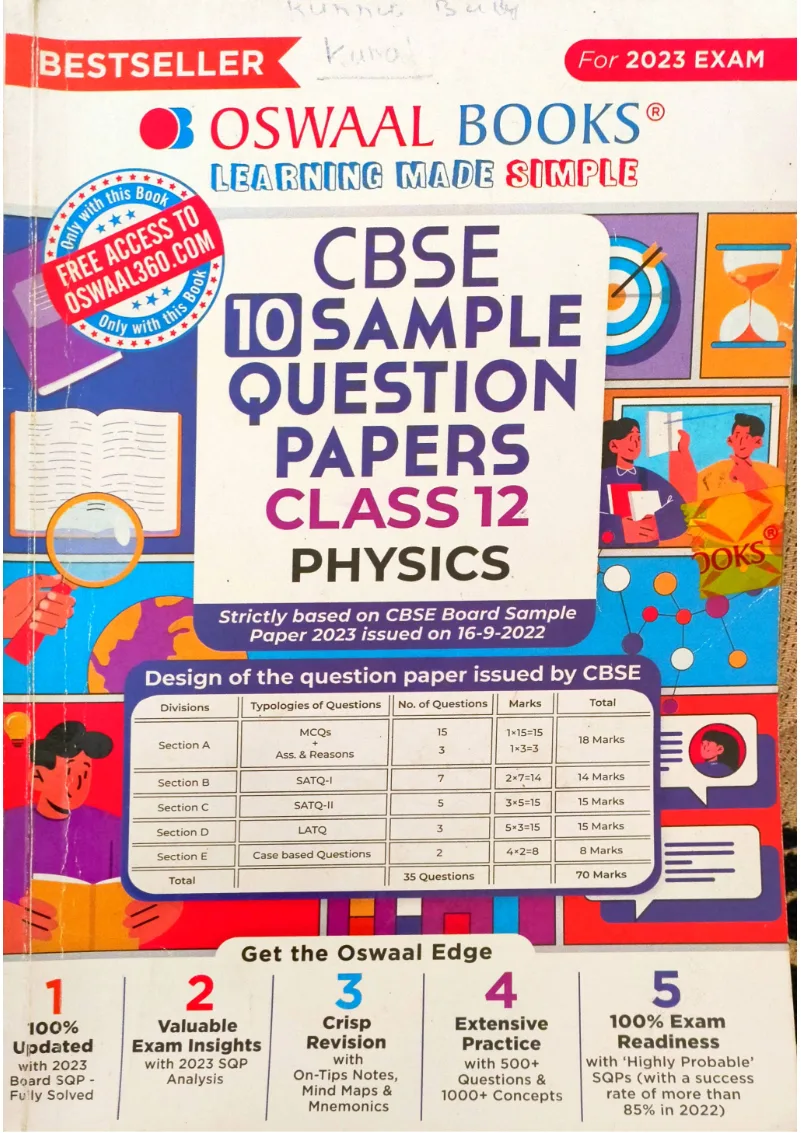 CBSE 10 SAMPLE QUESTION PAPER CLASS 12 PHYSICS (PREOWNED)