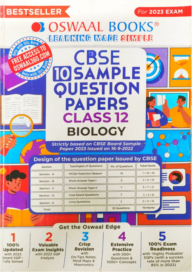 Cbse sample paper class 12 biology