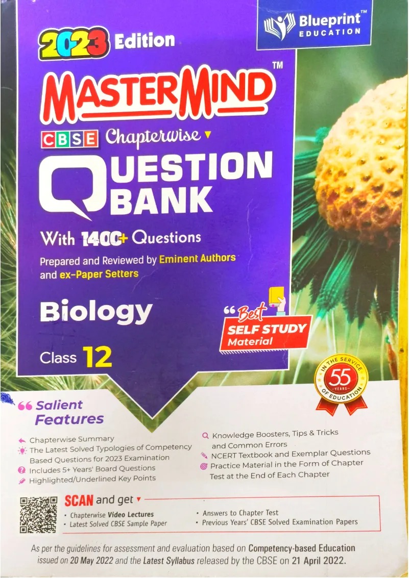 Cbse class 12 question bank Biology (mastermind)