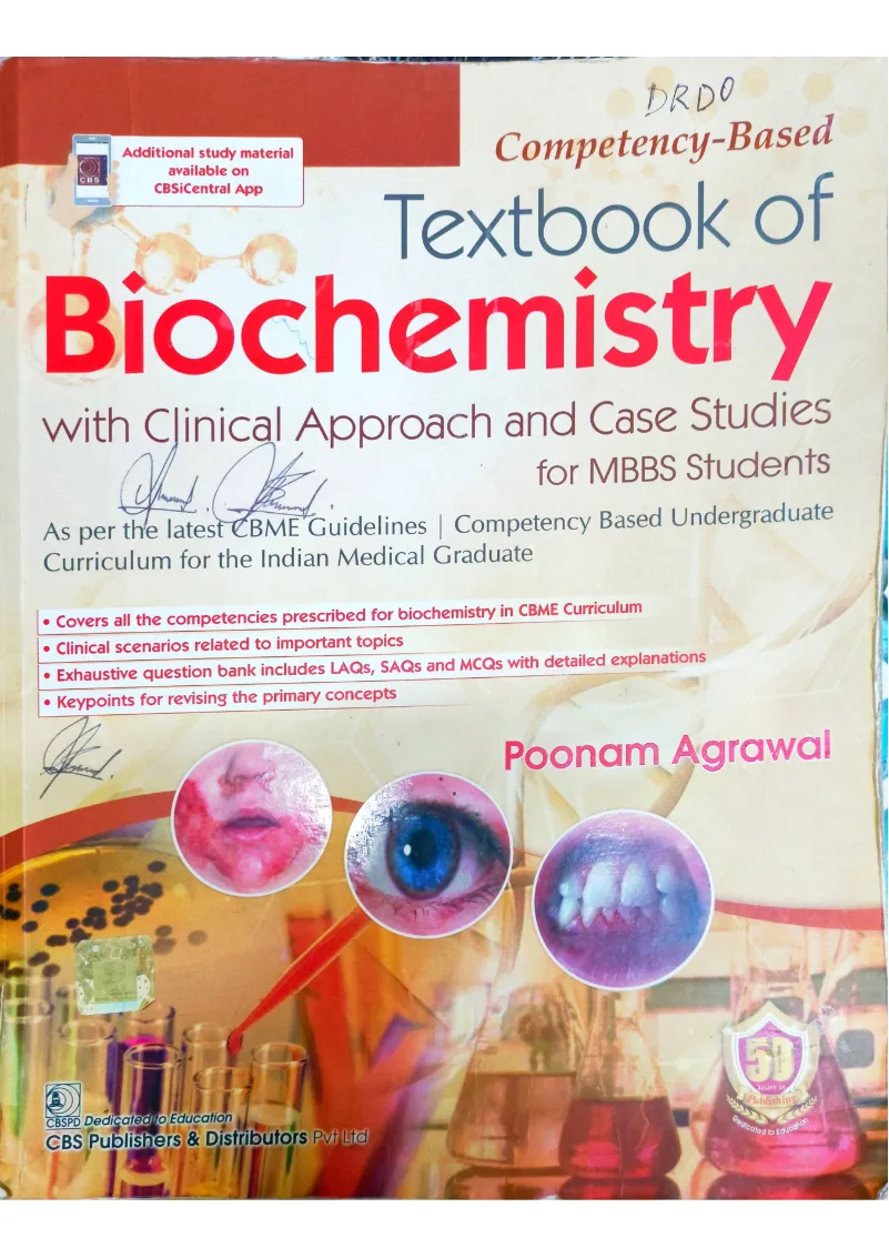 textbook of Biochemistry with clinical approach and case studies for mbbs student